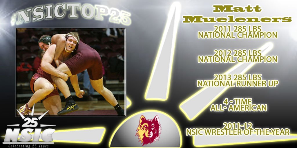 NorthernSunConf's tweet photo. #NSIC25th #NSICTop25
Matt Meuleners @WolvesAthletics 
#NSICWres
https://t.co/zKhSkIrINH https://t.co/4YgHsSTyNA