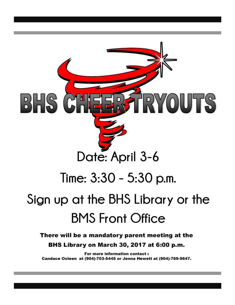 It's that time again! #cheertryouts