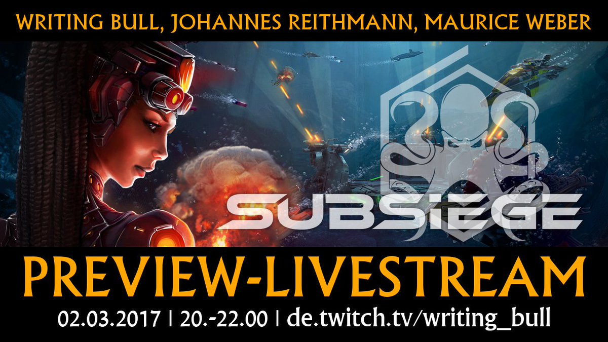 Now live: <a href="/Subsiege/">Subsiege</a> #Livestream at twitch.tv/writing_bull
