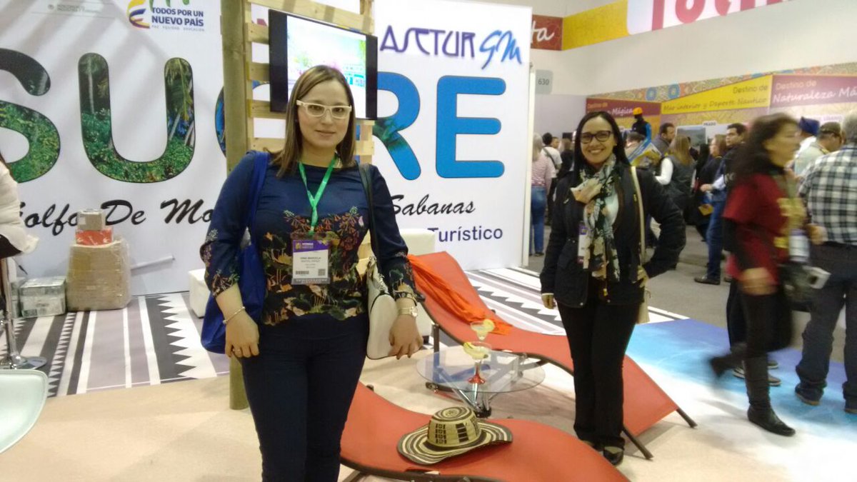tuCaribeOp's tweet photo. @tuCaribeOp y @Viajesmarcaribe presente en el stand del Departamento de #Sucre en la #VitrinaTurística2017 #Sincelejo #Anato2017 https://t.co/6pkXKon9Yv