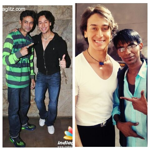 Happy birthday tiger shroff me n tiger shroff n my dance guruji paresh sirodaker 