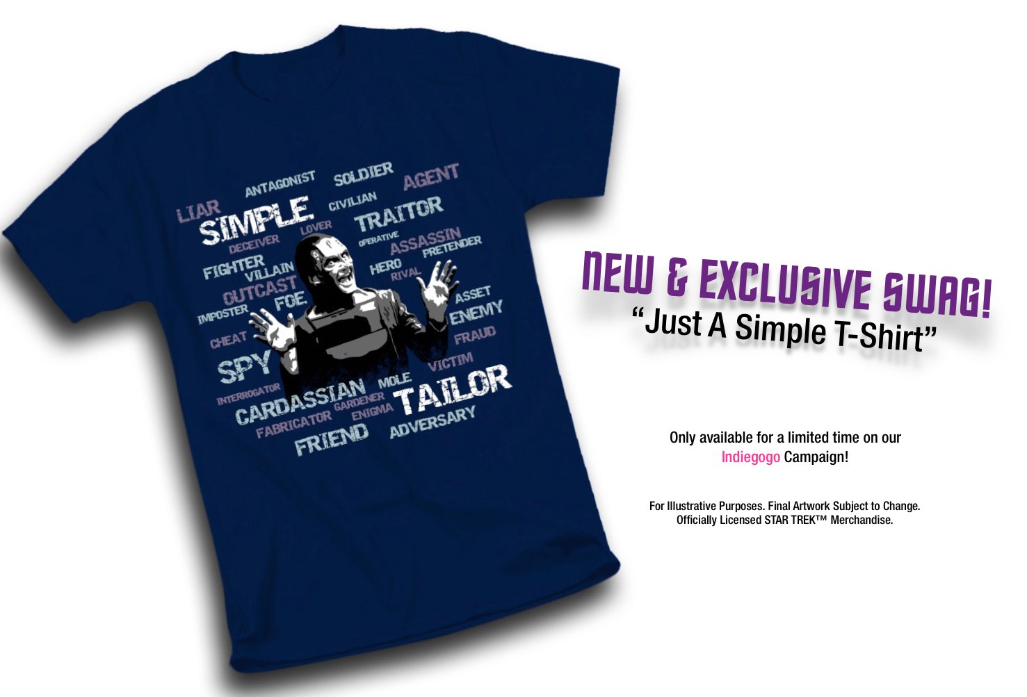 The DS9 Documentary on Twitter: got the message: fans want #Garak! Well... HERE HE IS! Get your "Just A Simple T-Shirt" before it's GONE! Only @ https://t.co/l97PGK5UaR / X