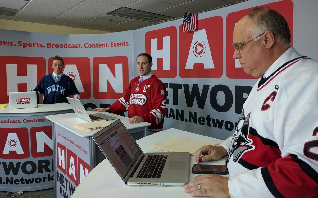 Kevin, Frank and John are showing off potential FCIAC championship jerseys on <a href="/NutmegSports/">Nutmeg Sports</a>. Watch now: live.han.network/connecticut-sp… #ctbb #cthk