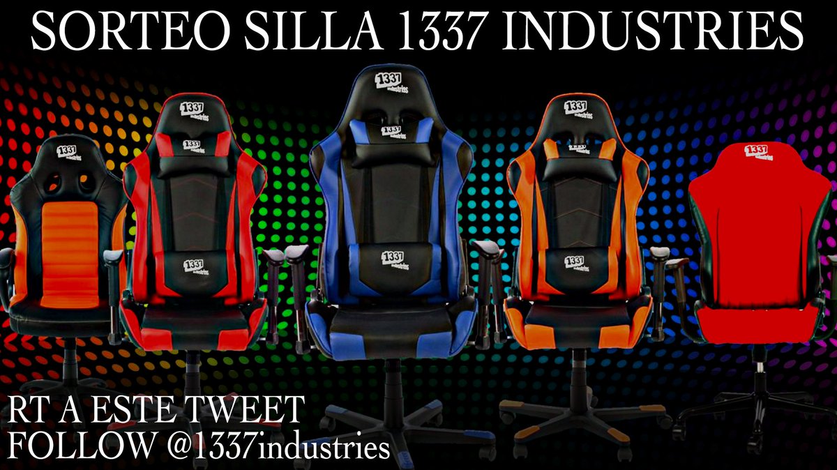 SORTEO!! Silla gaming 1337 Industries :D Hacedles follow a <a href="/1337industries/">1337 Industries</a> y RT a este tweet para participar!