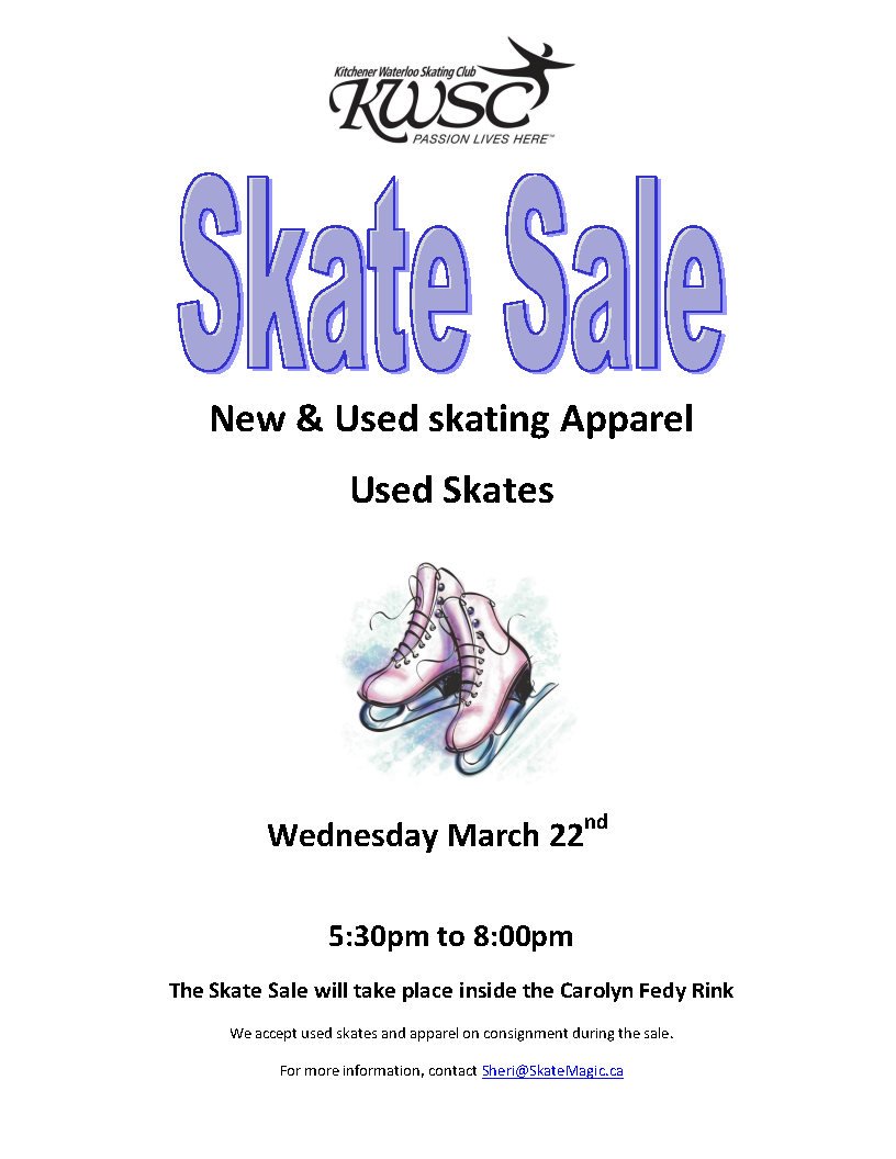 K W Skating Club On Twitter Check Out The March 22nd Skate Sale