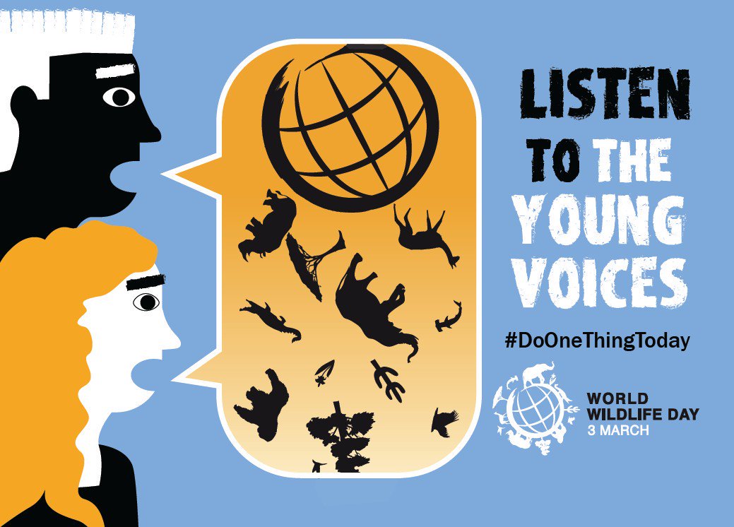 UN's tweet photo. Half of world’s wildlife was lost in past 40 years. @CITES is key for biodiversity conservation https://t.co/5TJBacwyIq #WorldWildlifeDay https://t.co/ZDXimBVHPw