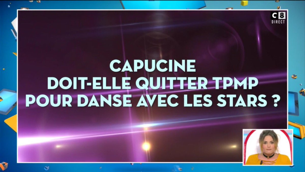 TBT9_W9's tweet photo. Alors, @CapucineAnav doit-elle quitter #TPMP pour rejoindre DALS ? https://t.co/CDammLRBy9