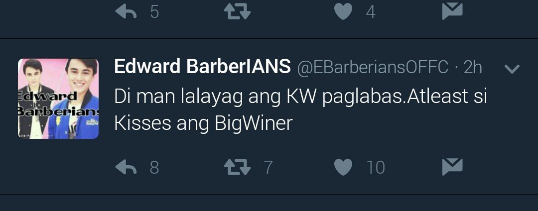 TeamEdwardOFC's tweet photo. Please be aware of the account shown on photo.  That user is not a fan of Edward but definitely  a fan of kisses. https://t.co/WOwgPvBcvm