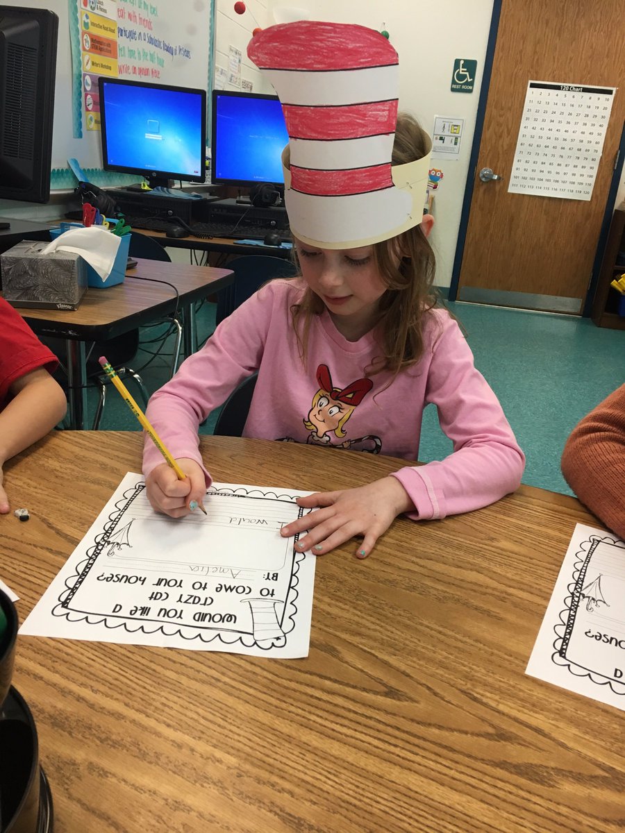Celebrating Read Across America Day!  We have fun celebrating Dr. Seuss all day! #AACPSAwesome #DrSeuss