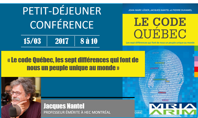 leger360's tweet photo. Jacques Nantel, professeur &amp; auteur du livre, présentera le #CodeQuébec de Léger lors d'un déjeuner avec @MRIAARIM https://t.co/p6ITmbVlZQ https://t.co/DWfCEQCsoa