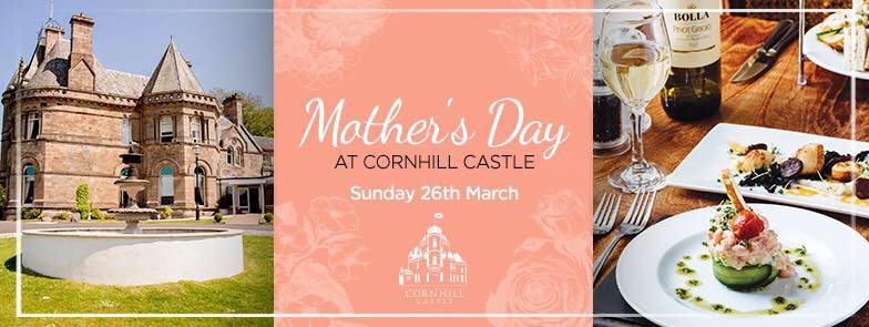 Book now for a special Mothers Day lunch or dinner! Did you know all mums get a free glass of bubbly on arrival?! #cornhillcastle #Biggar