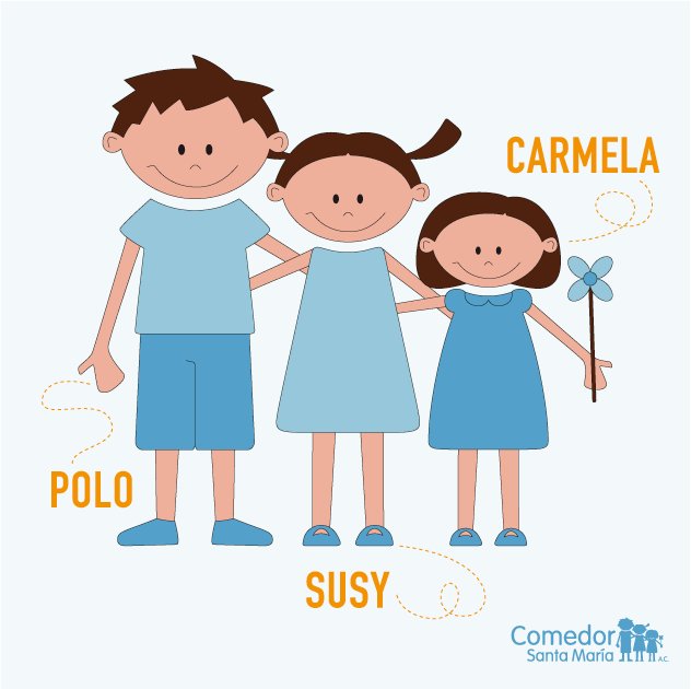 ¿Ya conoces a Susi, Polo y Carmela? Ellos acompañan todos los días a nuestros niños