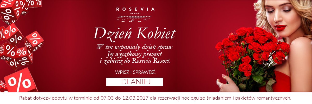 RoseviaResort's tweet photo. Dzień Kobiet?💃mamy dla Was specjalną niespodziankę. 🎁  https://t.co/P1M7gG6tKU i w polu kod promocyjny wpisz DLANIEJ. #polska #weekend #vsco https://t.co/Ce4bt8Nf2k