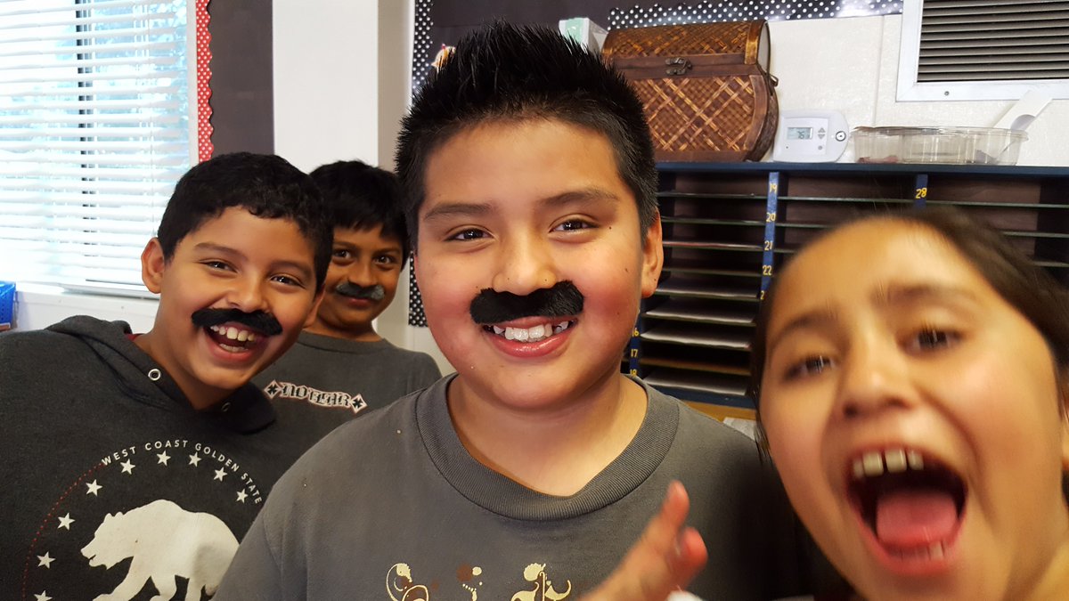I mustache you a question! Fourth grade fun times. <a href="/ADES_SMUSD/">Alvin Dunn School</a>