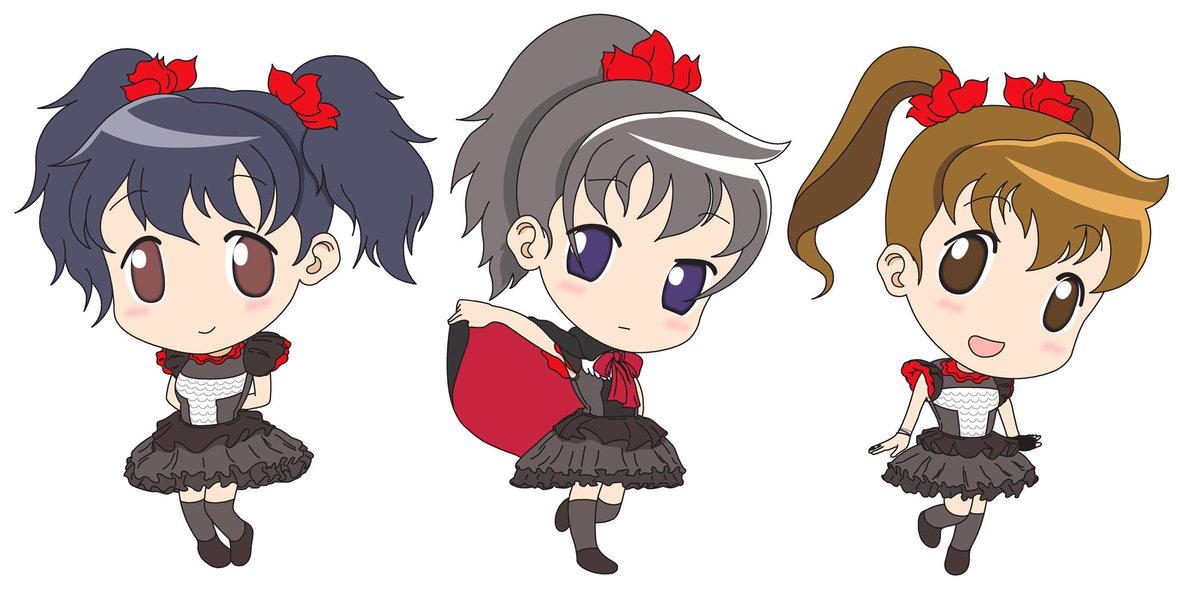 ローラ Babymetalの3人を今度は２頭身で描いてみました このイラストでキーホルダーを作ってみたいな と考えています Babymetal