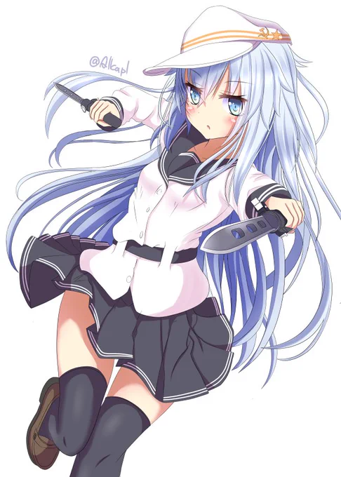 近接戦闘ヴェルちゃんです!スペツナズナイフを装備してもらいました(*'ω`*) 