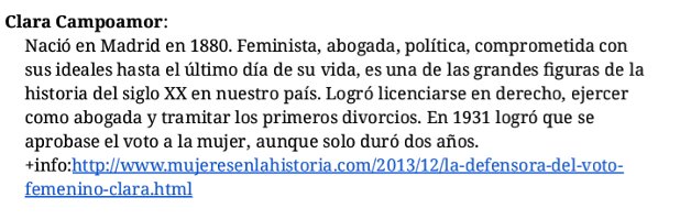 FiloyLetrasUAH's tweet photo. En 1931 Clara Campoamor consiguió que se aprobase el sufragio femenino en España https://t.co/MqSGA55gJ0 ¡Gracias, Clara! 💪💜 #WhoIsThatWoman https://t.co/A8TAAL8VFs