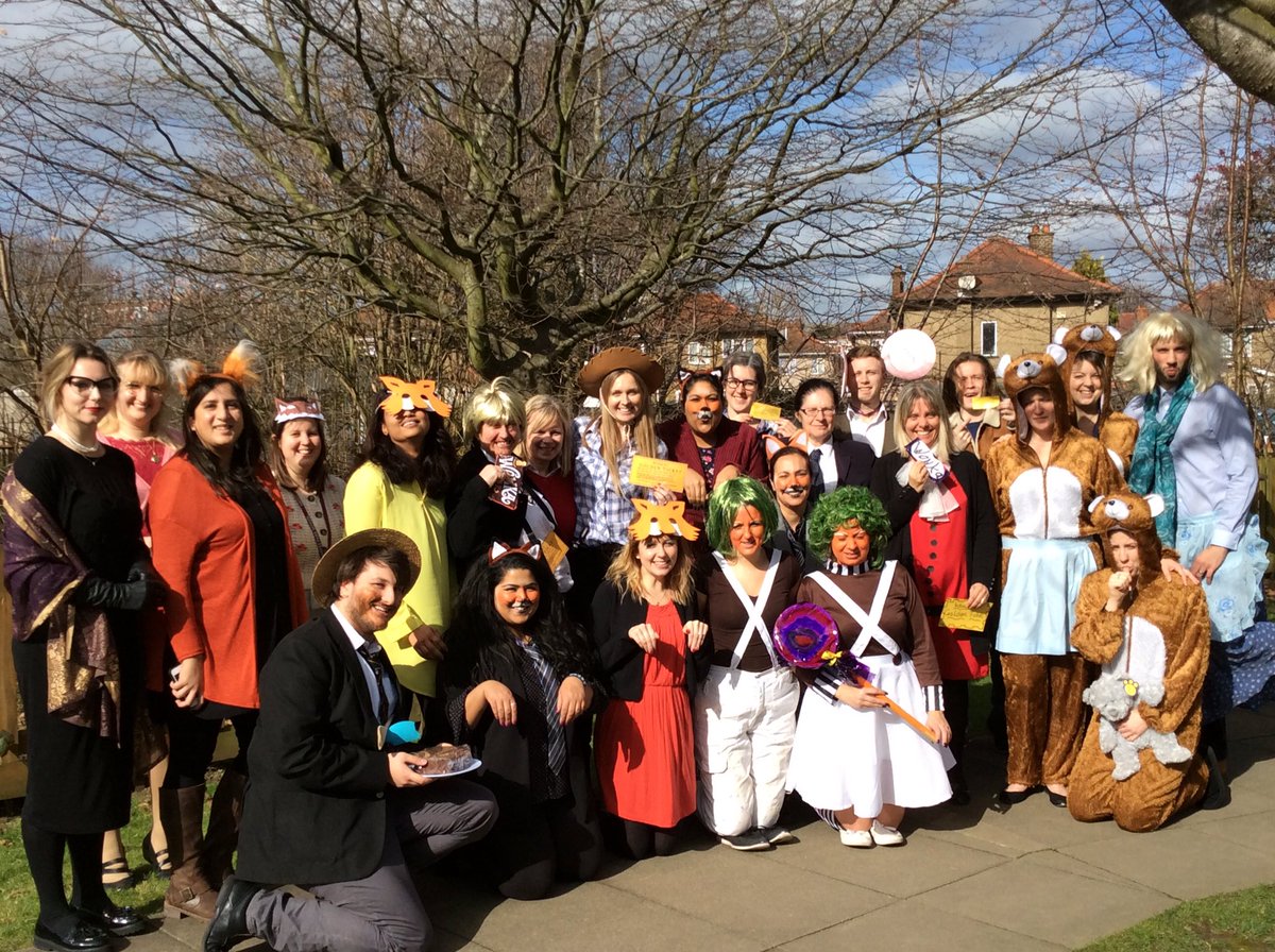 Our wonderful staff getting into the spirit of our Roald Dahl World Book Day theme. How many characters can you see?
