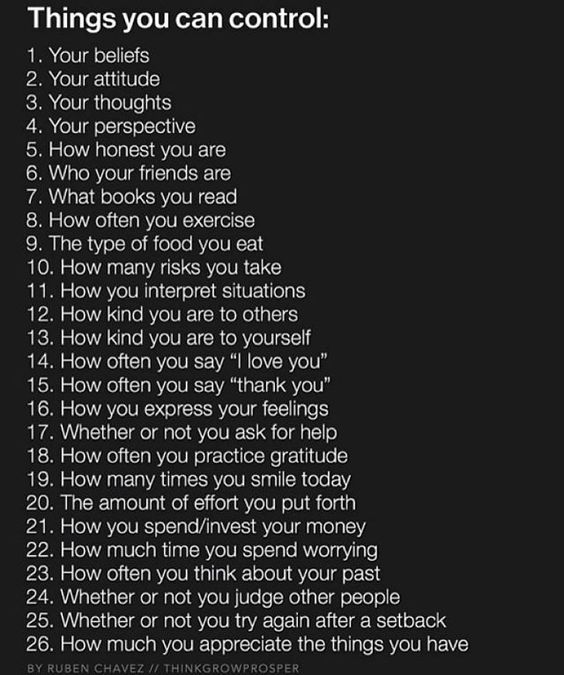 ONTSpecialNeeds's tweet photo. Things you CAN control: https://t.co/hbrvKsTqSN