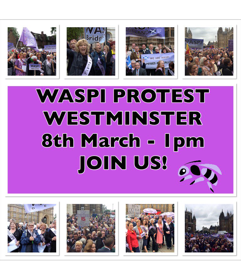 WASPI_Campaign's tweet image. Afternoon @KayBurley We know you're a little too young to be a #WASPI lady, but will you be covering our mass London demo on the 8th March?