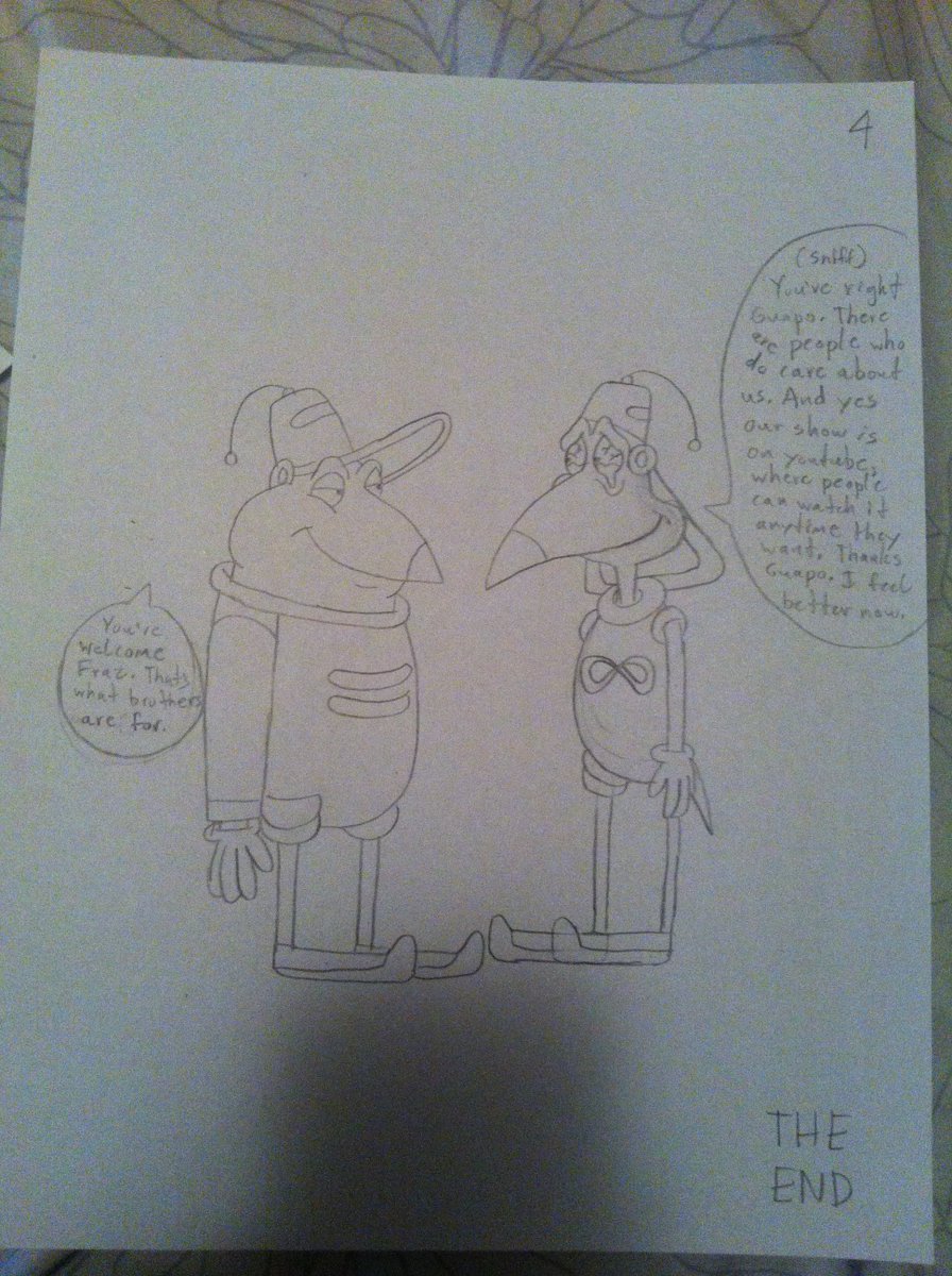 GingerRoberts1's tweet photo. "Brothers Flub" Comic Page 4 The End https://t.co/liP9cU9nSQ