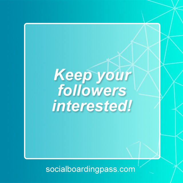 socialboarding's tweet photo. Keep your followers interested! Always keep in mind trending topics and news. https://t.co/16rZX2dJSC