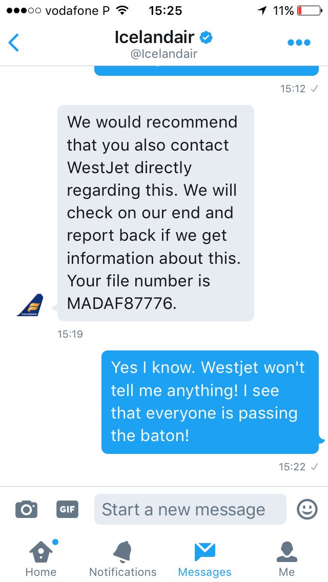 Rudeep587's tweet photo. @Icelandair not a reply only a passing of the baton! Where is my luggage? @WestJet @airfrance @FlyYYC https://t.co/OrYLWXFK1l