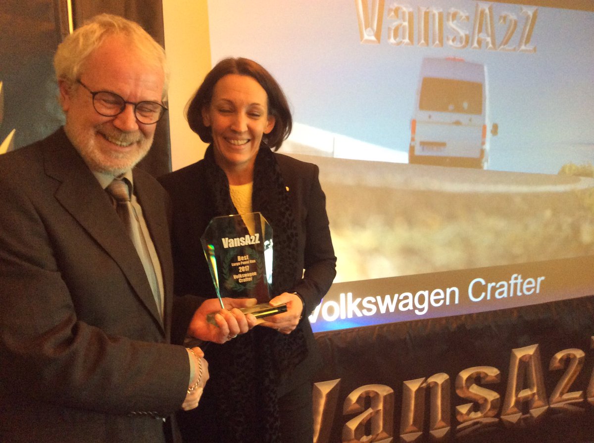 #vanoftheyear2017. 
Large Panel Van of the year
Volkswagen Crafter