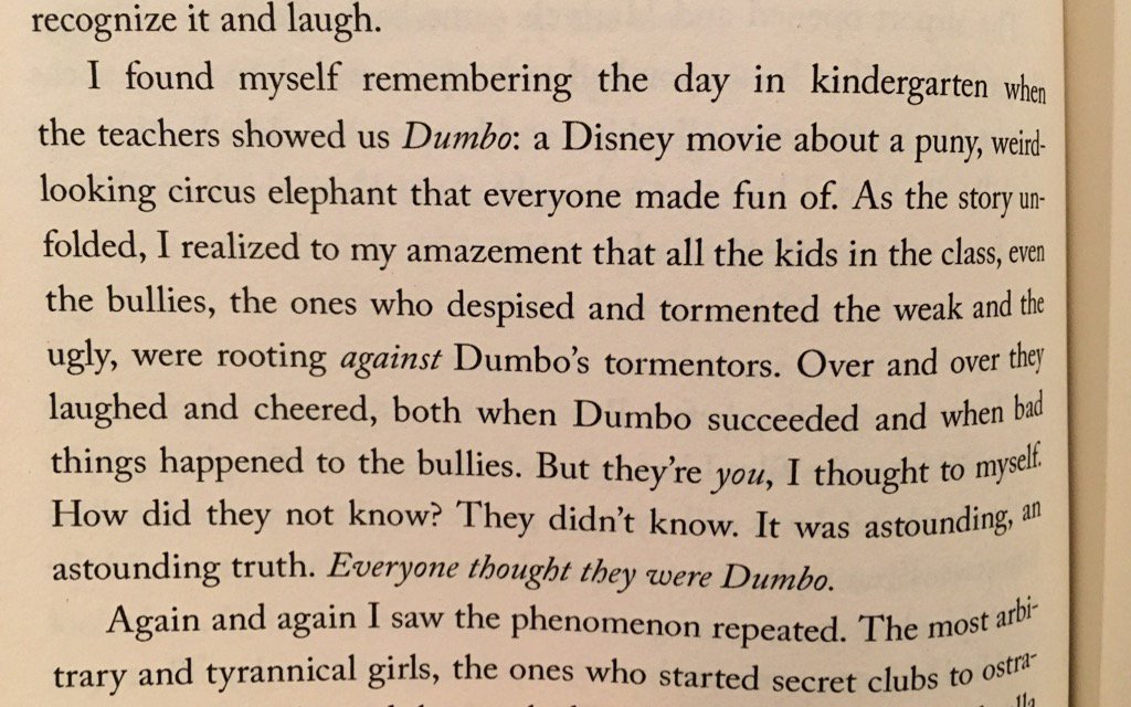 megreenwell's tweet photo. after seeing 'get out' in a very white crowd, all of us cheering wildly for chris, i keep remembering this, from elif batuman's 'the idiot.' https://t.co/jj1OoKv0GA