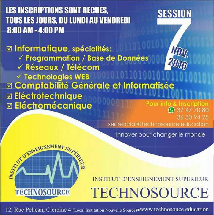 HBeaucejour's tweet photo. #Haitinumerique2030 salon des Métiers du Numérique ..30 bourses d'études gratuites en informatique par la #TECHNOSOURCE @Power1021 https://t.co/vUURfdvT8q