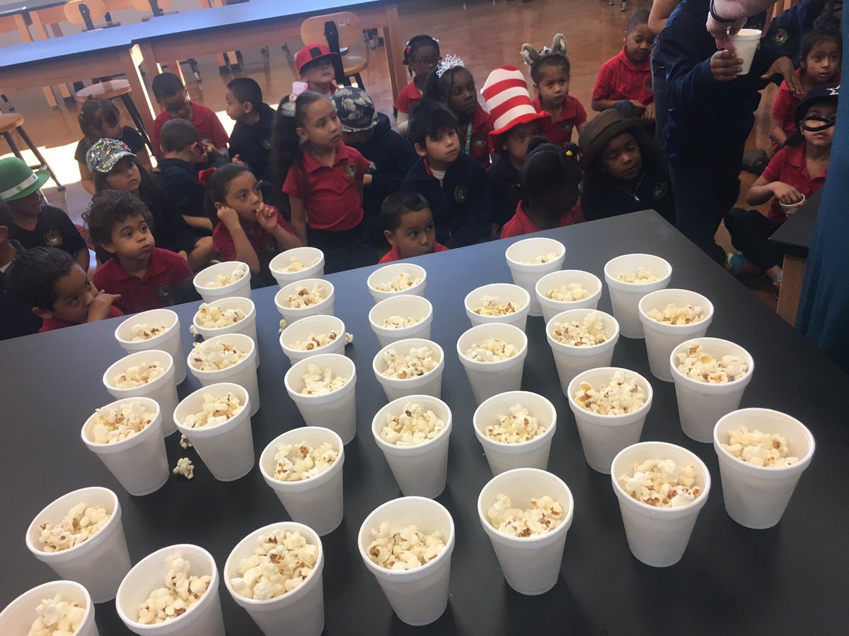 SimplyDrea's tweet photo. Popping popcorn and reading 'Hop on Pop' to celebrate Dr. Seuss' birthday!:) @LauraABrandes  @Life_Eagles https://t.co/wXBKKBOALX