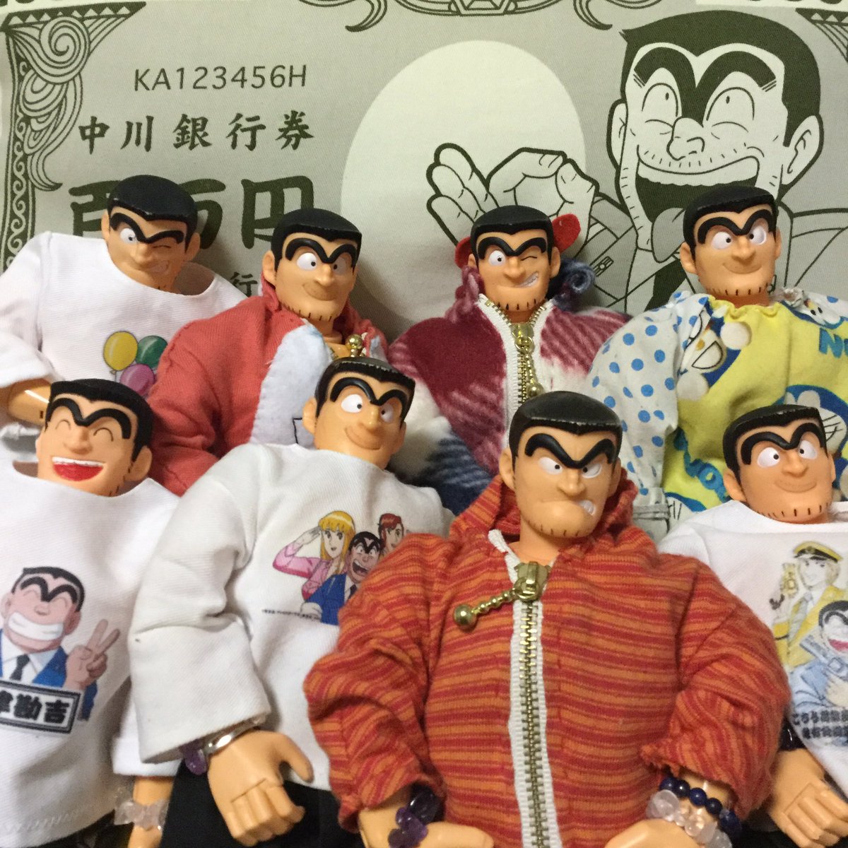 勘吉 V Twitter つな眉全員集合 からの ぬいズ こち亀 こちら葛飾区亀有公園前派出所 両津勘吉生誕祭 両津勘吉生誕祭17 ラサール石井 秋本治 ぬいどり ぬいぐるみ療法 両さんの誕生日 落書き