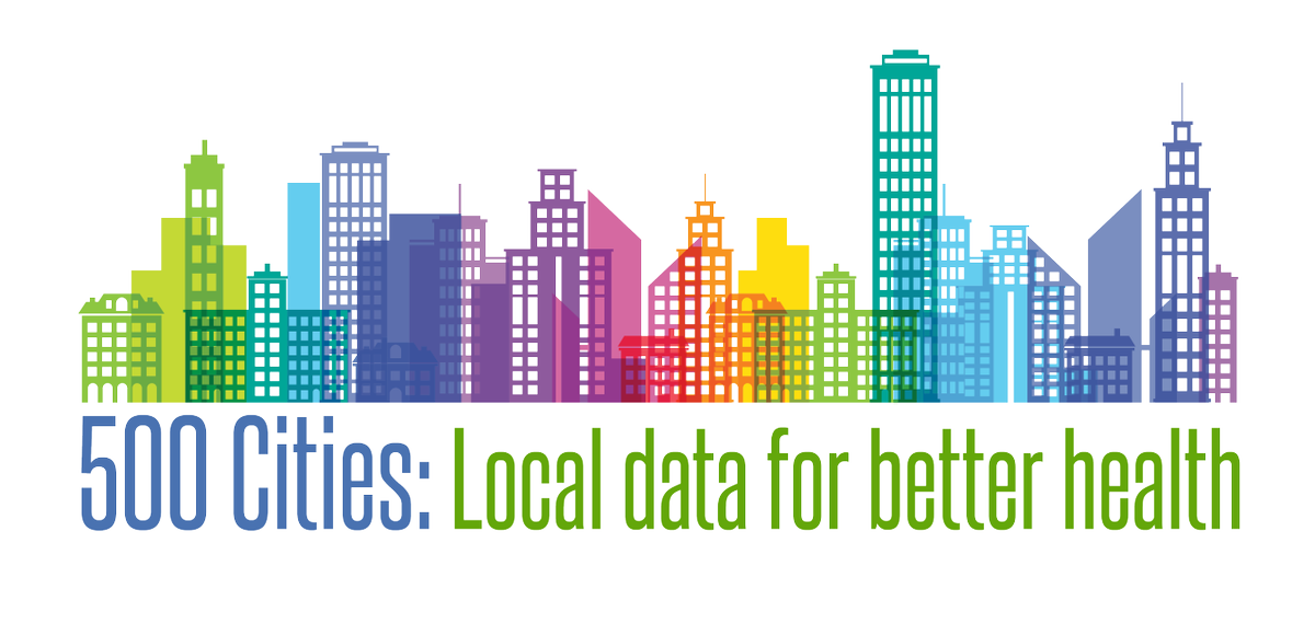 CDCgov's tweet photo. New data from #500Cities project: Get estimates for 27 chronic disease measures from the 500 largest cities in US. https://t.co/dThUUgyVFp https://t.co/LvGOiFMh7S