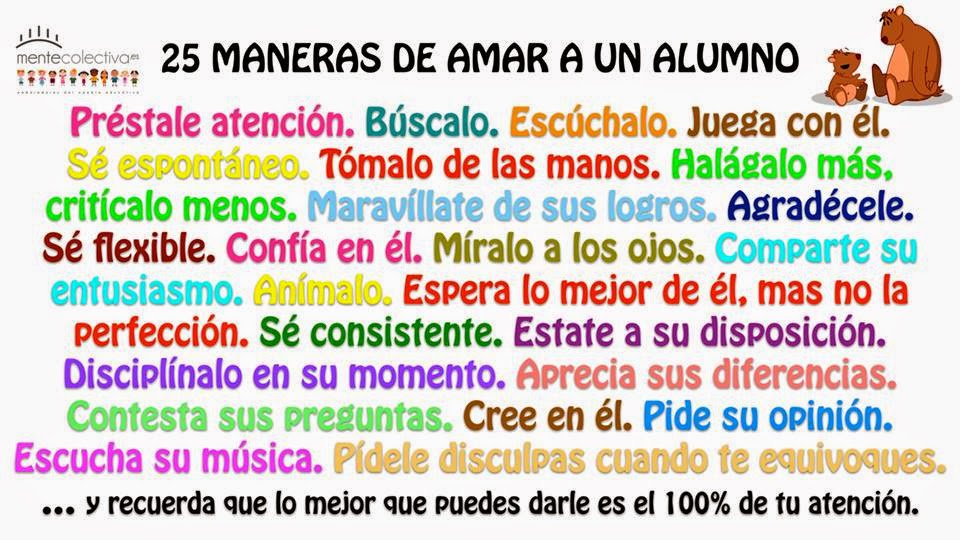 hogarSanJ's tweet photo. 25 maneras de amar a un alumno. @EdithSteinCJES @Educacionbuena @EscalanteMara @ELOAROMERO @HnaMaJoJes @HnaJES https://t.co/RjeVBaQeHS