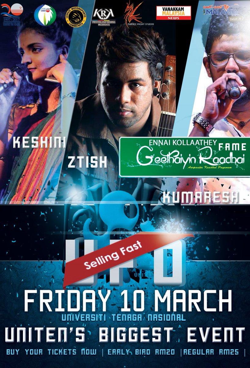 UnitenFiestaOne's tweet photo. Meet them at UFO 👌
#Ztish #Kumaresh #Keshvini 
#EnnaiKollatheyFame https://t.co/CDfv5s5WgP