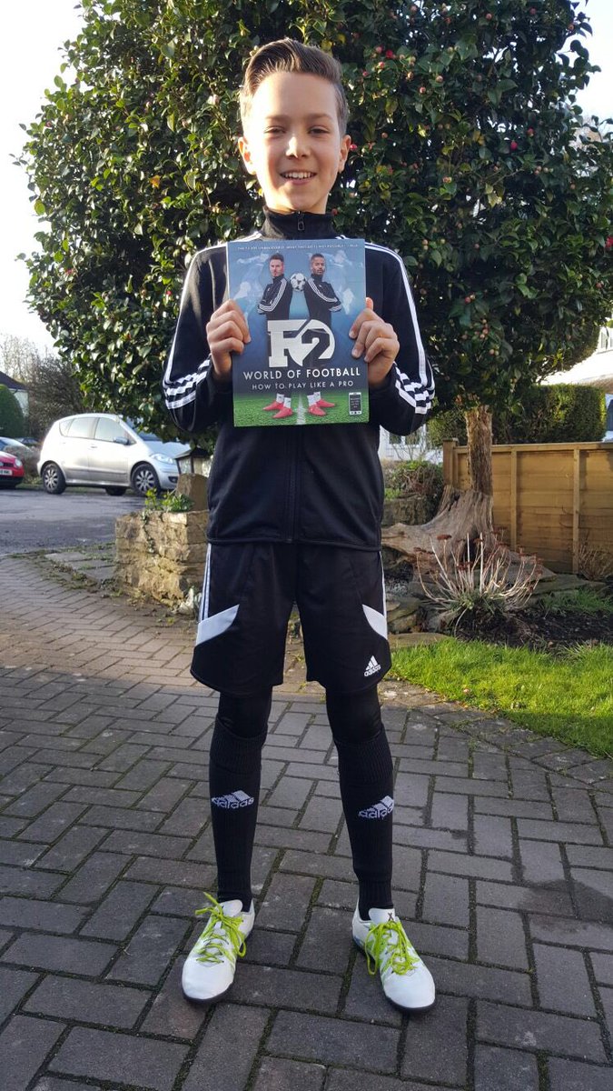 michelle_mabey's tweet photo. Who else would my boy be for #WorldBookDay than one of his heroes @TheF2 #F2book β½ππ xx https://t.co/LYgXuzwmyE