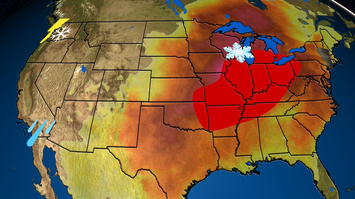 JLFoxInc's tweet image. Check out this information on theodd weather we've had throughout the US this week wxch.nl/2lDgw8R #unusualweather #tornadoes