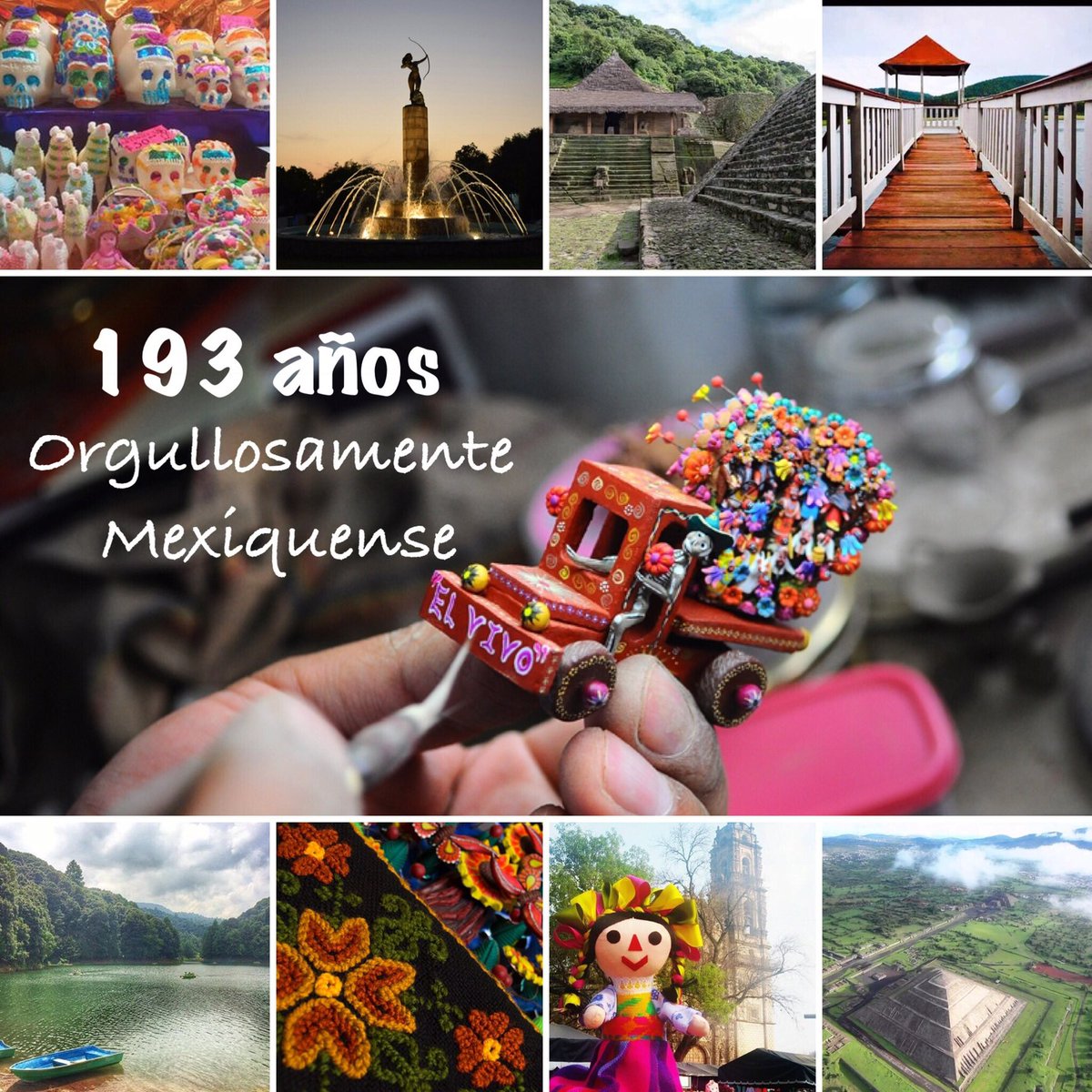 EdomexTurismo's tweet photo. 193 Aniversario de la Fundación del Estado de México: orgullosamente mexicanos por patria y provincia.  #FelizJueves https://t.co/uDzUMQ2sAy