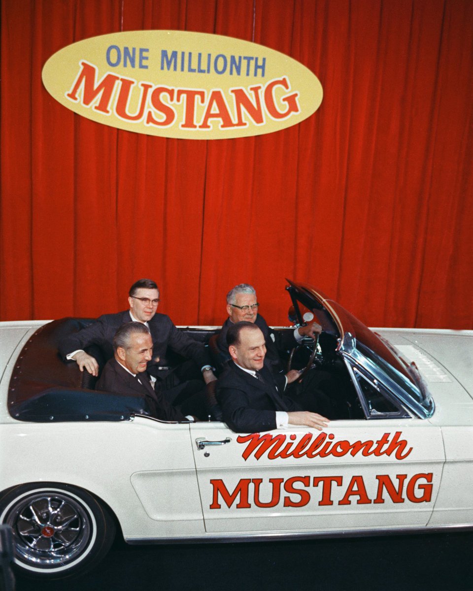 FordRacing's tweet photo. #FordFlashback On this day, the 1 millionth @FordMustang rolled off the assembly line in 1966 https://t.co/SsYW7LiAAK