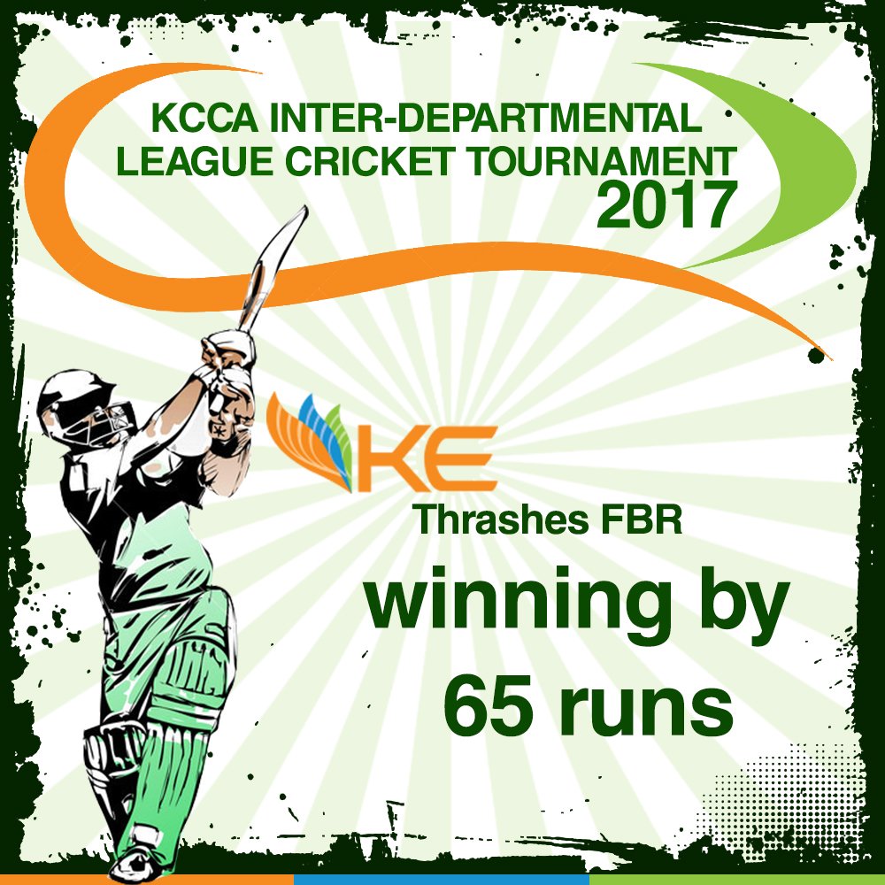 kelectricsports's tweet photo. KE thrashes FBR in KCCA Inter departmental League Cricket Tournament 2017. https://t.co/Os9WzJnqtg