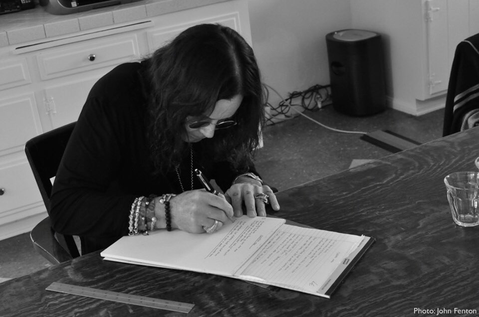 In the studio writing lyrics for the '13' album
#tbt