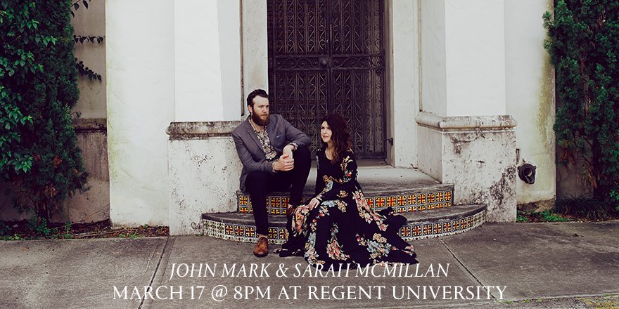 johnmarkmc's tweet photo. Join @sarahkmcmillan &amp; I for a FREE concert at @RegentU on March 17th! Space is limited, so reserve your spot here: https://t.co/4jaNWi32bf https://t.co/BlgOc30vmA