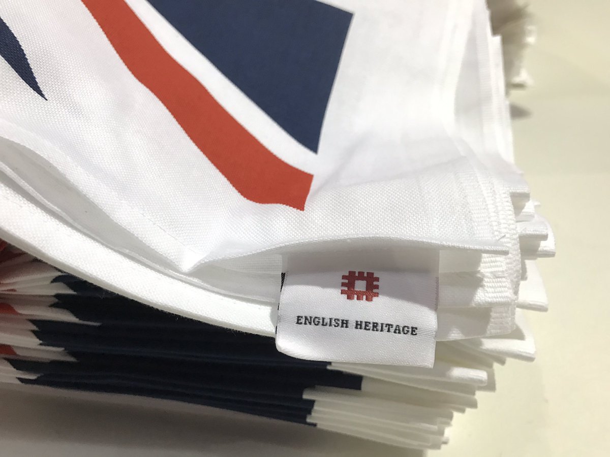 All our tea towels really are printed in our uk factory! Design by Stuart Morris Textiles, made for English Heritage