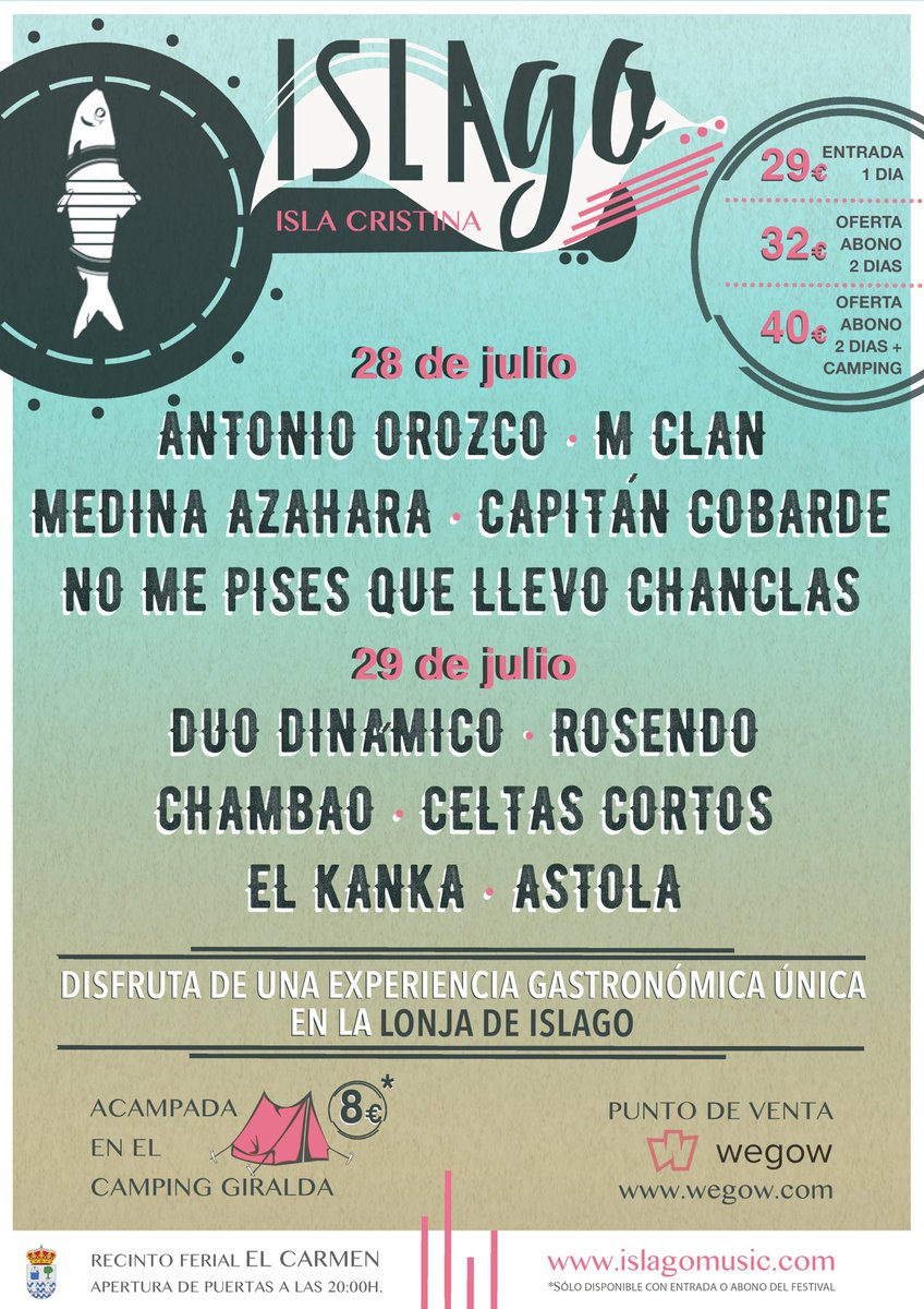 IslaGo_'s tweet photo. Por fin tenemos el cartel definitivo 👏🏻👏🏻👏🏻👏🏻😍😍😍🎉 https://t.co/FPMPiD4Y2v