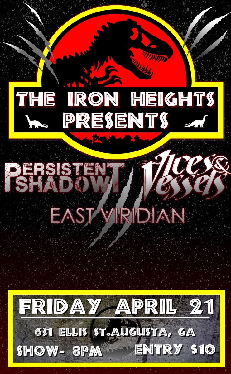 AUGUSTA, GEORGIA || It's been a while, but we're coming back soon with 2 killer NC bands and 2 sick Georgia locals TBA. Come throw down! 🤘🏼