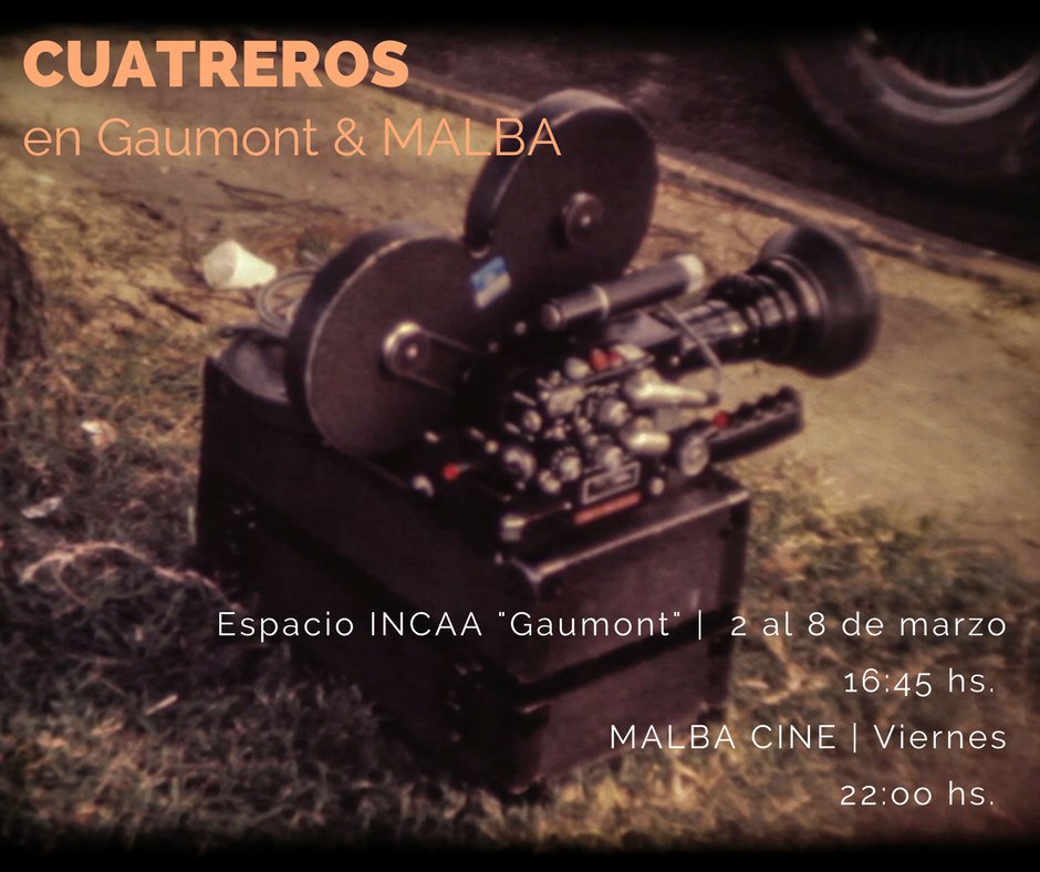 cuatrerospeli's tweet photo. Otro #BuenJueves es el de Cuatreros #EnCartel😍
Acérquense a #Gaumont y mañana a #MALBACINE para el Q&amp;A con nuestra directora @AlbertinaCarri https://t.co/dPsbl0tlWH