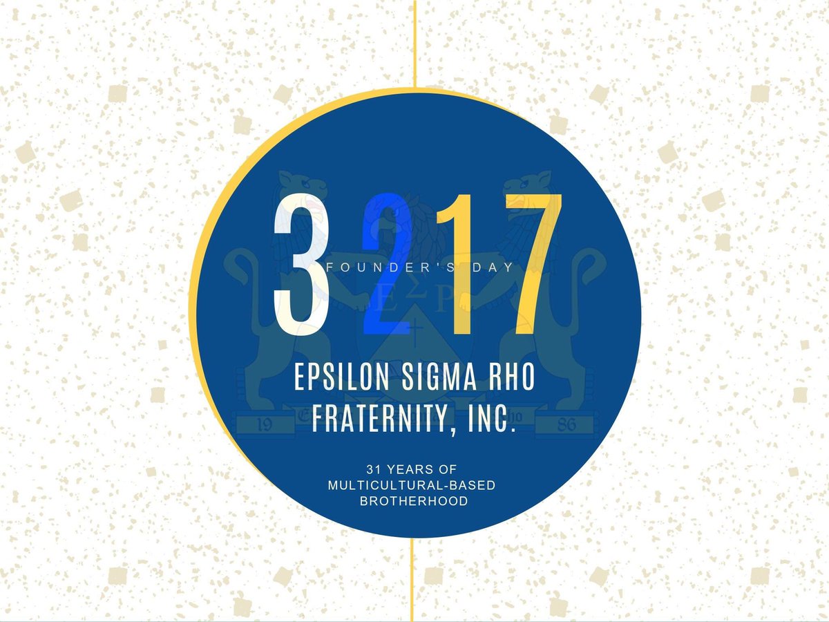 AZStateRhos's tweet photo. Today, Epsilon Sigma Rho Fraternity, Inc. celebrates 31 years of multicultural-based brotherhood. E-White! https://t.co/88ydGfNxF9