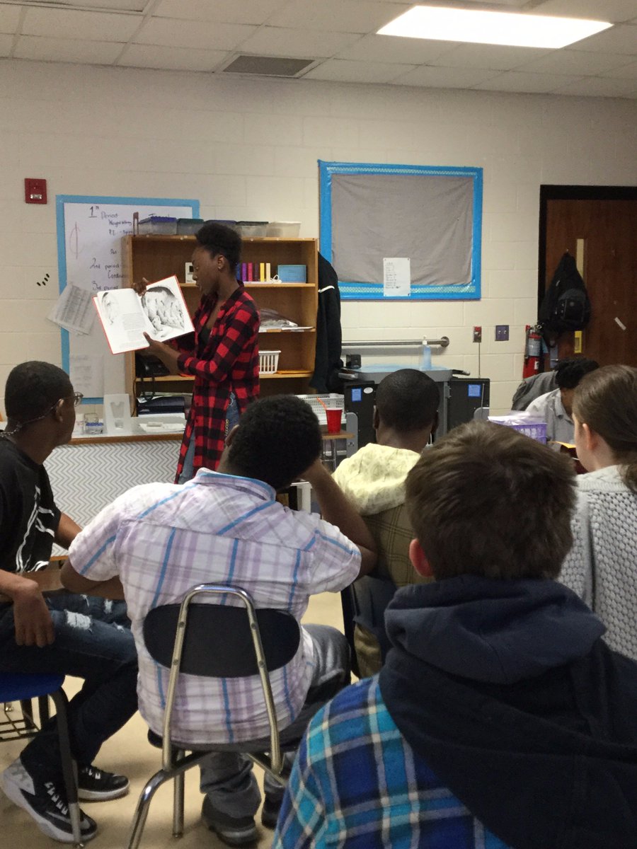 SalisburyHSMC's tweet photo. Help Desk students rock Read Across America Day with read alouds, ooey-gooey-Oobleck, and snacks..fun for everyone! #rssraa #SHSHornetNation https://t.co/tXR5k7FtCs