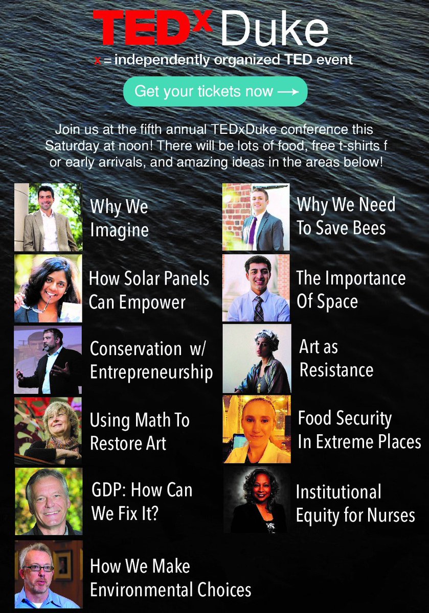 BassConnections's tweet photo. On Saturday, Ingrid Dauchechies will talk about her Bass Connections project at @TEDxDuke along with 10 other great speakers https://t.co/FIg3JYX2kq