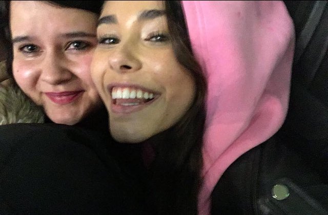 madsupdate's tweet photo. 📷| Madison Beer yesterday with fans in Paris, France

March 2nd, 2017 https://t.co/KE7bQEautz